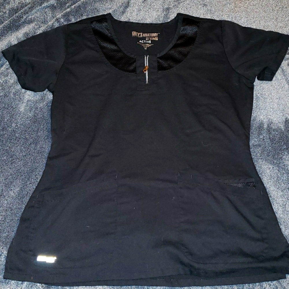 Grey's Anatomy Scrub Top - Medium - Black